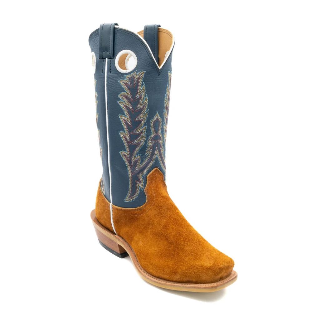 Fenoglio | Women's Red Brown Roughout w/ Blue Bios Style No. 28521313 - Click Image to Close