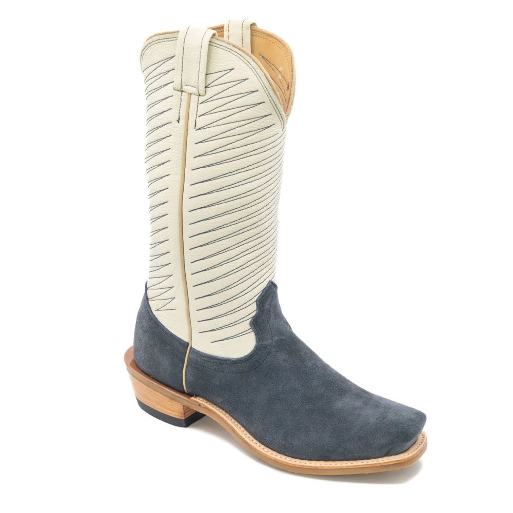 Fenoglio | Women's Navy Roughout w/ Cream Style No. 29621343