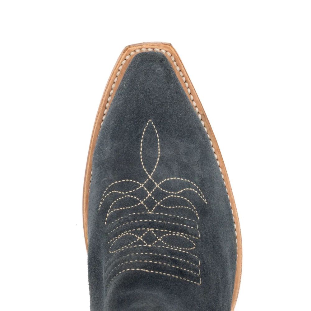 Fenoglio | Women's Navy Suede All-Over Style No. 00101652