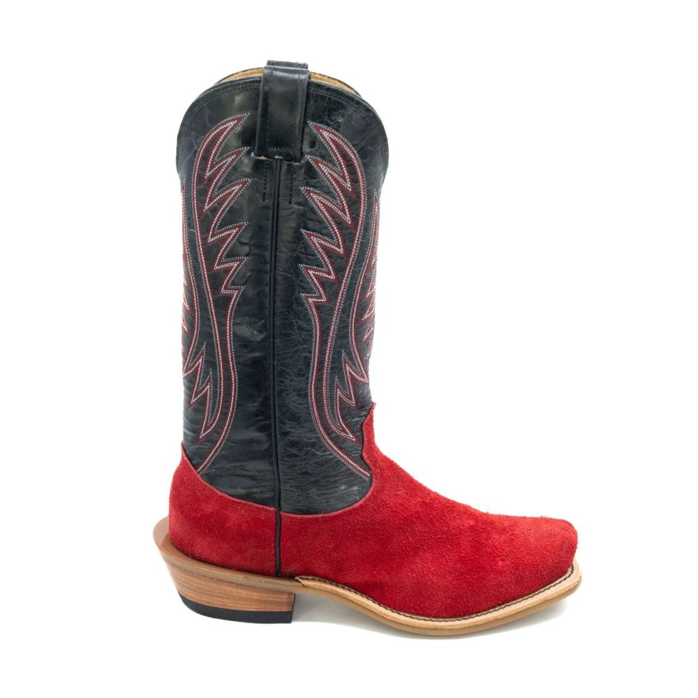 Fenoglio | Women's Red Roughout w/ Black Style No. 00101684